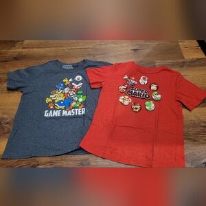 Nintendo Kids T-Shirt Set - Red & Gray
